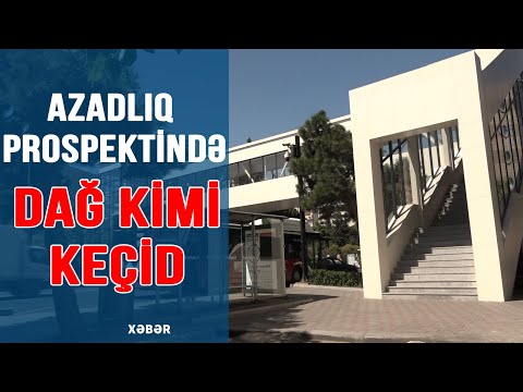 Azadlıq prospektində dağ kimi keçid