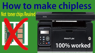 How to make Pantum M6502NW chipless | INKCHIP FIX Reset Firmware | No toner Reset Pantum All Printer