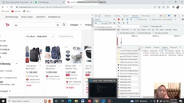 Web Scraping Data di Bukalapak dengan produk Tas. Tugas mata Kuliah Big Data