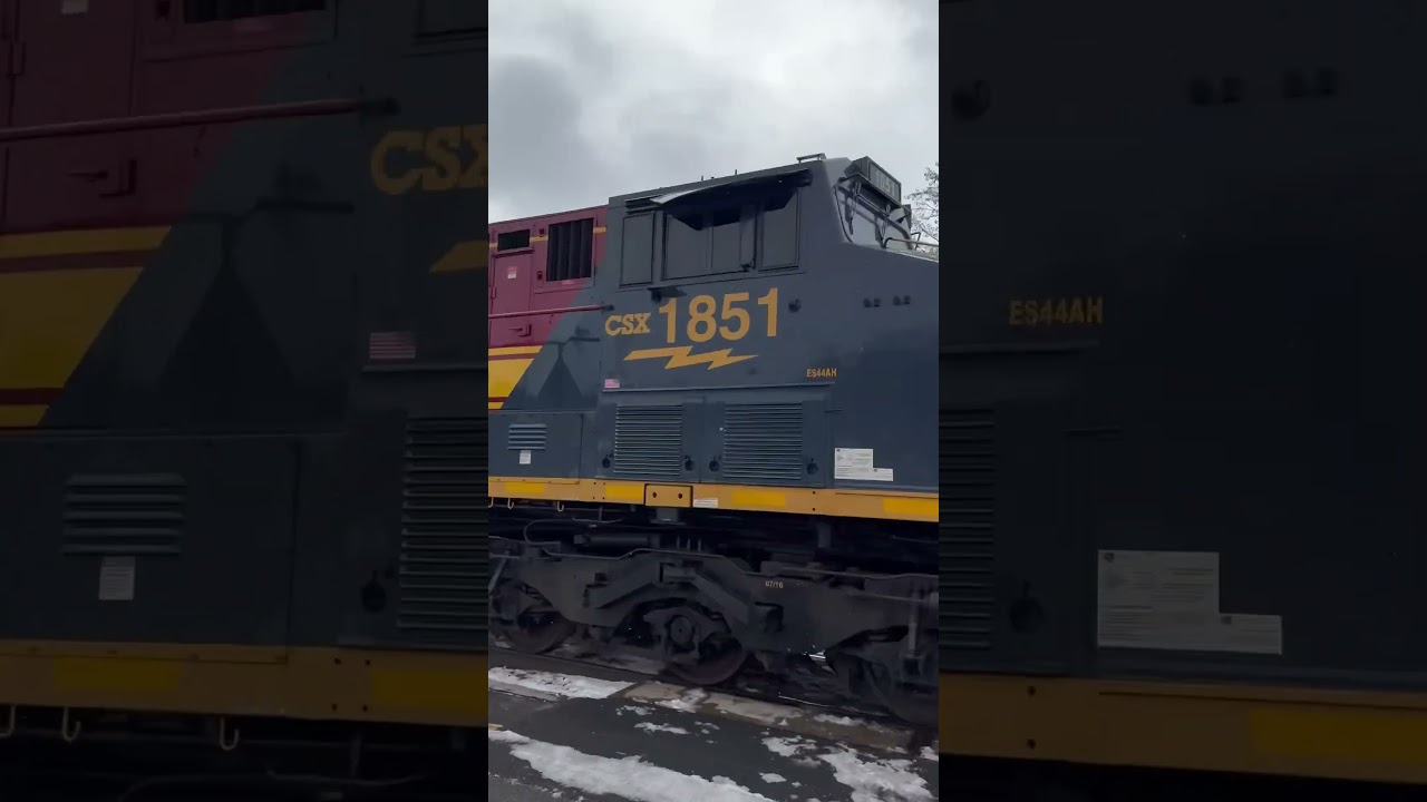 CSX 1851 In The Snow