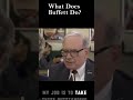 🤯 “Warren Buffett’s REAL Job Will Shock You It’s Not What You Think” #warrenbuffett #billionaire