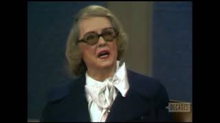 Bette Davis1971 TV Interview, Arte Johnson, Birch Bayh