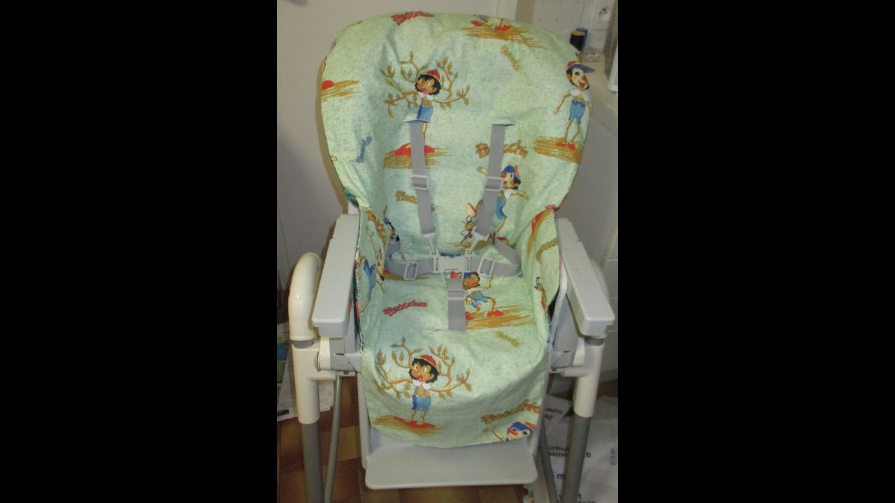 Coussin pour chaise haute traditionnelle de bébé - Tuto couture