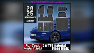 A must-have product! Car Trunk Mat For New Tesla Model Y 2025 Juniper TPE Floor Mats & Cargo Liner