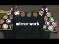 Simple  elegent mirror work  mirror work  handembroidary maggamwork  sri radhika creations