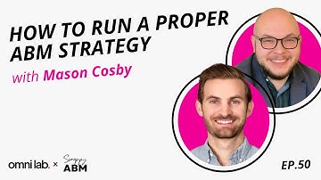 EP 50: How to Run a Proper ABM Strategy with Mason Cosby @ Scrappy ABM