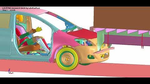 Rear Underride Crash (Dummy included!): LS-DYNA Simulation vs Real Test