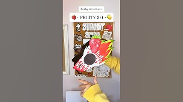 New Dragon Puppet Remake, Fruity 3.0!! 🍓🍋 #paperart #puppetry #shorts #trending #viral #foryou