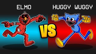 ELMO vs. HUGGY WUGGY Mod in Among Us...