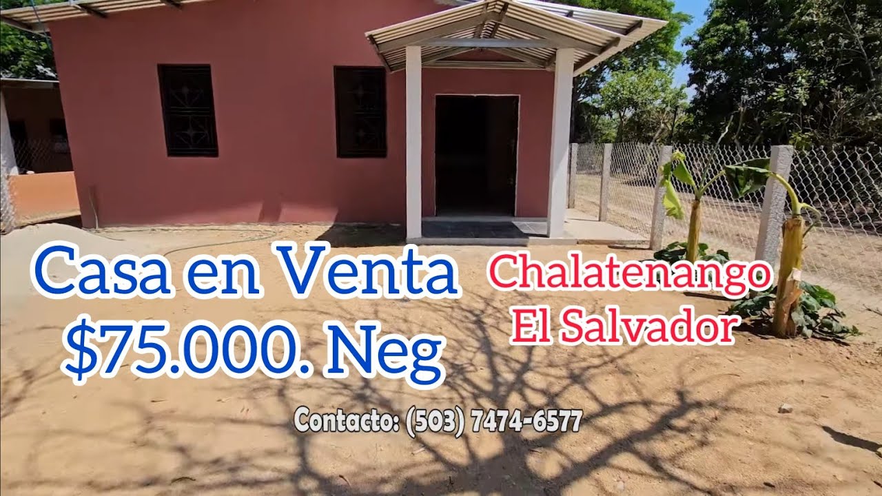 Casa En Venta En Colonia La Fé en Chalatenango, EL SALVADOR. Cel 7474