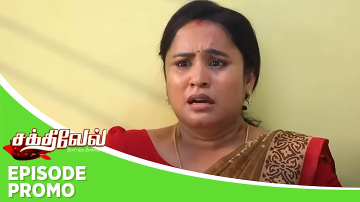 Sakthivel | Episode Promo | 31st May 2025
