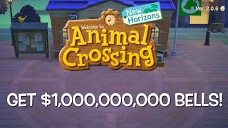 How to get $1,000,000,000 bells fast! Animal Crossing #acnh #animalcrossing