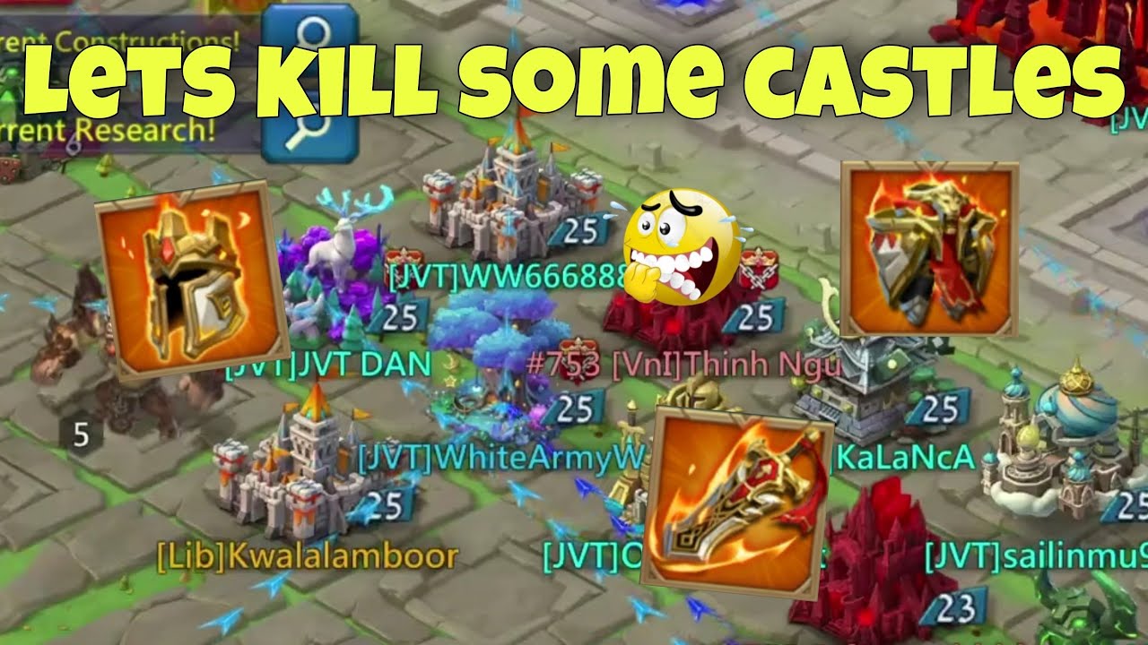 Lords Mobile - RALLIES and SOLOS on KVK. Online targets on fury ...