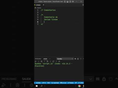 Comentarios en JavaScript #shorts #short