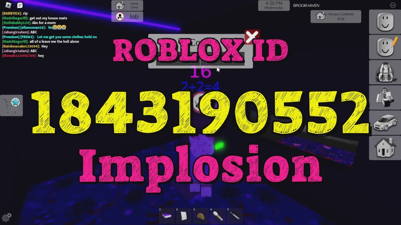 IMPLOSION Roblox Song Codes - YouTube