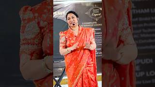 Live Demo in Vijayawada Seminar | Drag proof makeup | Kalpana Academy | #shorts