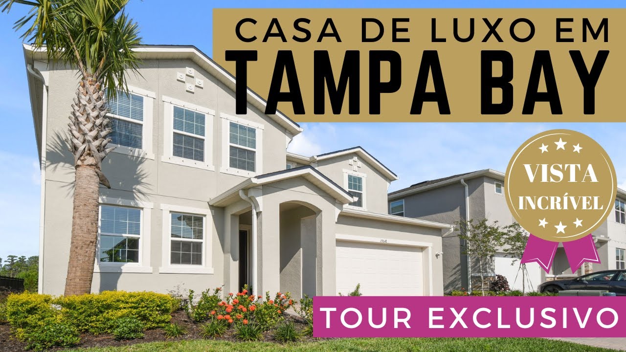 370. Casa de Luxo em Tampa Bay com 5 Quartos e Piscina Moderna | Tour Exclusivo para Brasileiros