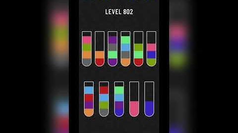Water sort puzzle level 802