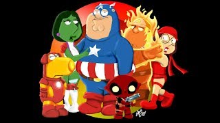 Family Guy Every Superhero Cutscene And References 2018 Marvel And Dc