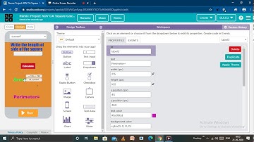 Calculation of Area & Perimeter of a square(white hat Jr. Project C4)