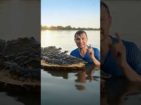 🐊 Малютки-кроки: Жуют стрекоз и муравьёв! 😲