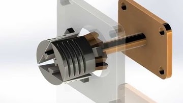 Collapsible cores for undercuts with threads in SolidWorks