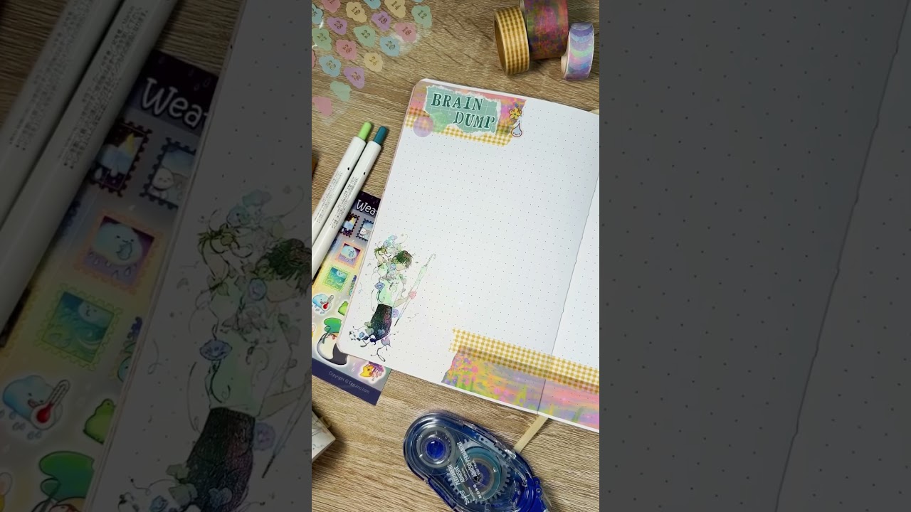 My April bullet journal setup ☔️ 