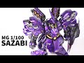 [ガンプラ全塗装]MGサザビーver.kaをキャンディラップ塗装しました/MG SAZABI Ver.ka BUILD UP!!