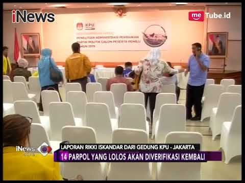 Menanti Pengumuman KPU Terkait Verifikasi Parpol yang Siap Ikut Pemilu 2019 - iNews Sore 14/12