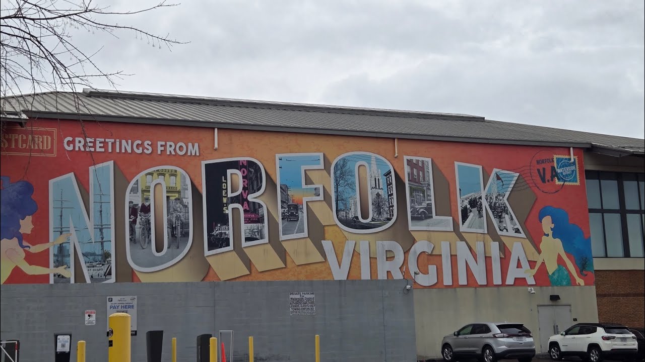 Driving into Port of Norfolk the 2nd way.