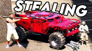 Franklin Stole a Secret Army Car From Military Base!💦🔥 | GTA 5 Hindi
