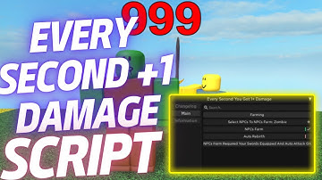 Every Second You Get 1+ Damage Script / OP AUTO FARM / AUTO KILL NPC / AUTO REBIRTH