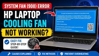 ✅ HP Laptop System Fan 90B Error Fix | Cooling Fan Not Operating Correctly | HP Fan Error Solution