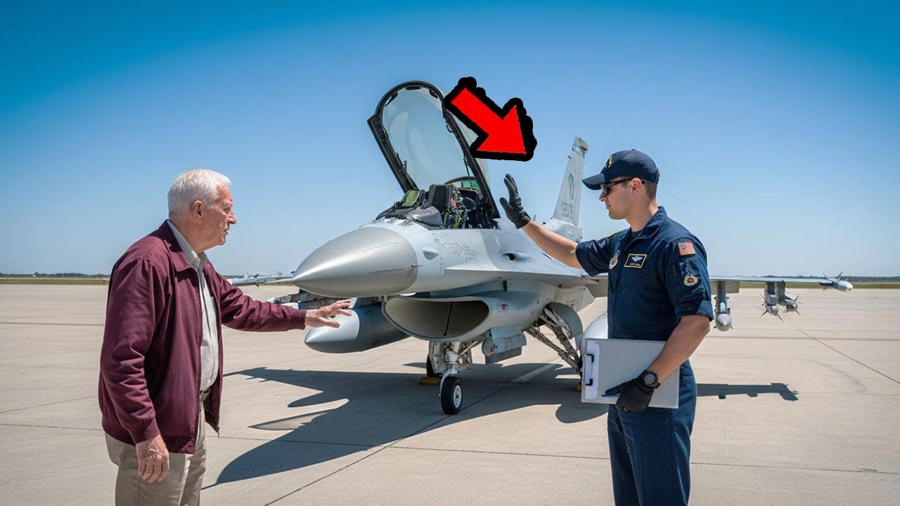 Die F-16 war tot auf dem Rollfeld — Sie erstarrten, als der legendäre Veteran sie allein reparierte