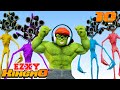 Superheros Nickhulk vs Team Siren Head - Scary Teacher 3D Movies Dance Compilation