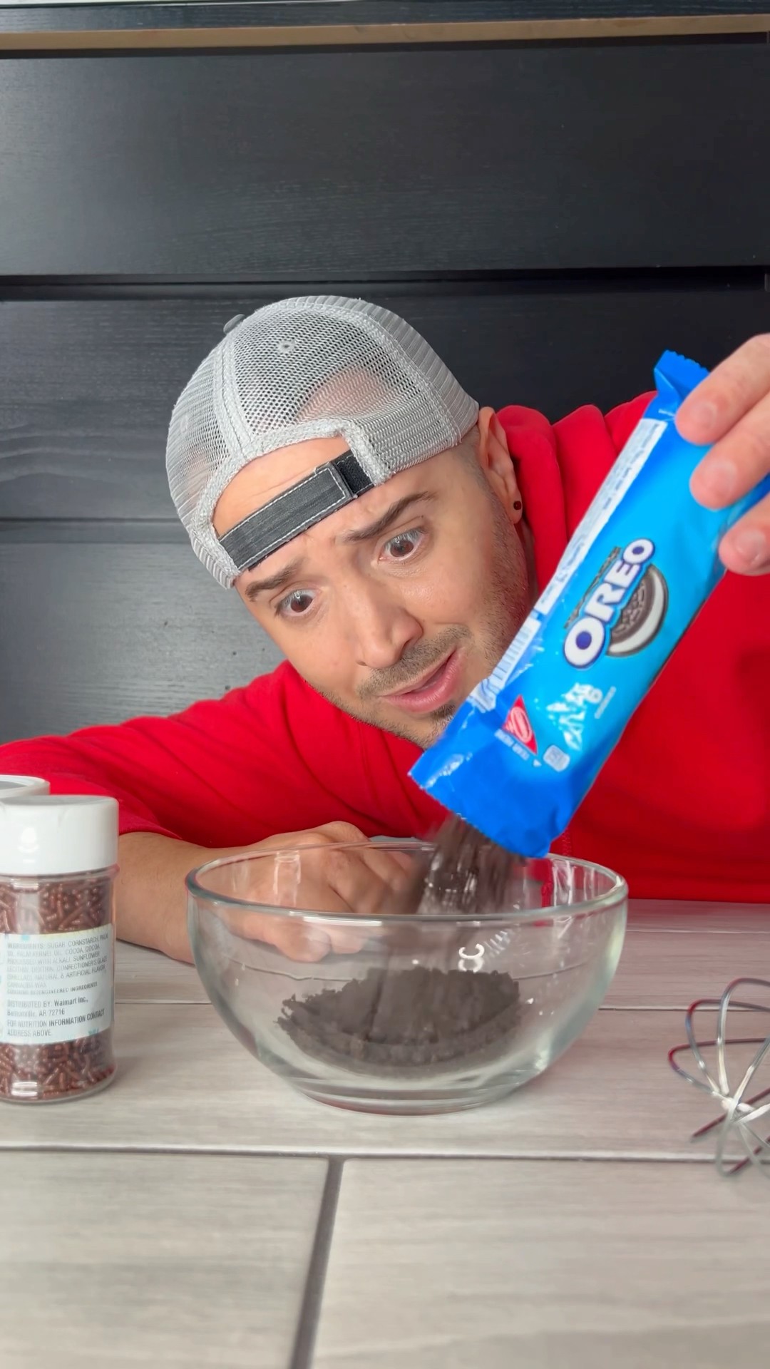 He made chocolate donut for monster ?? #shorts