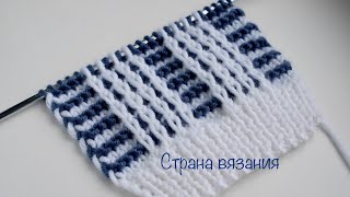 :  .  . Knitting patterns. Two-tone pattern.