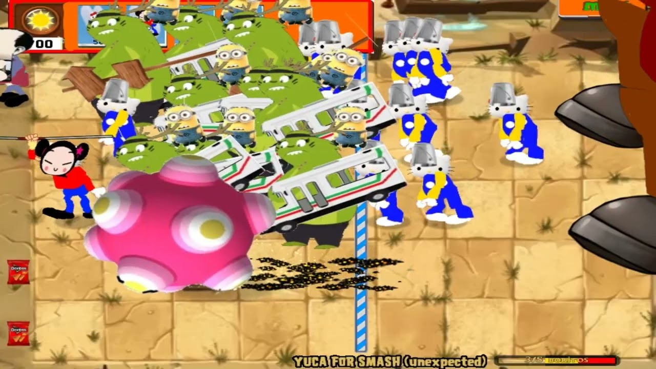 Plants Vs Zombies Mod - (Plants Contra Kitty 2) // Yuca For Smash - (Unexpected) // Me Smash