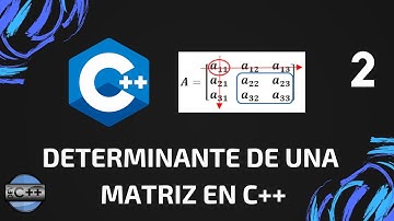 Determinante de una matriz de cualquier orden n x n en C++ (C y Java) - Método de cofactores - [2/2]