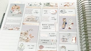 Plan with Me | Sadies Stickers 'Snuggle' B6 Kit | Rambling about my latest obsession