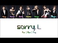AAA - Sorry, I... [Color Coded Lyrics/Kan/Rom/Eng]