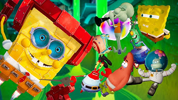 SpongeBob Battle for Bikini Bottom Rehydrated - Every Character VS. Robo SpongeBob [4K]
