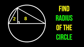 Find the radius of the circle | A Nice Geometry Problem | Math Olympiad