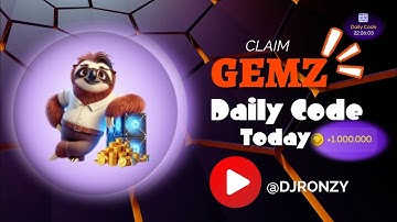 2 & 3 October Gemz Daily Code | Gemz Coin Daily Cipher Code today