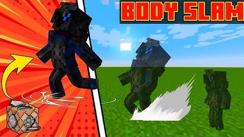 How to Body Slam Power in Minecraft Bedrock【Command Blocks Tutorial】