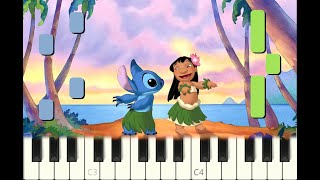 Miniatura de "piano tutorial "HAWAIIAN ROLLER COASTER RIDE", Lilo & Stitch, Disney, with free sheet music (pdf)"