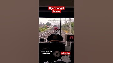 NGERI❗Serasa jadi masinis ketika berpapasan #shorts #keretaapi #short #train