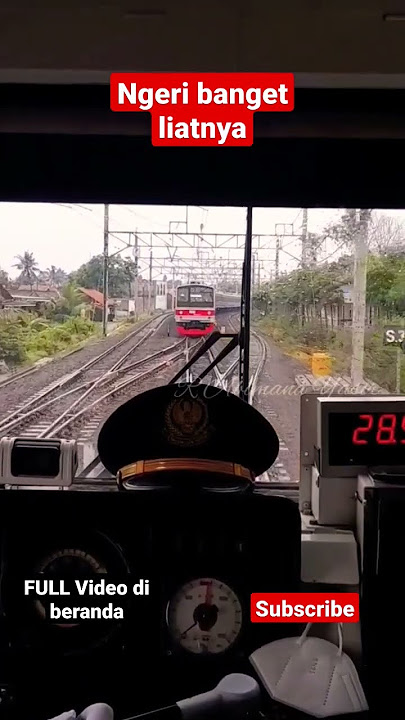 NGERI❗Serasa jadi masinis ketika berpapasan #shorts #keretaapi #short #train