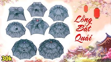 10.000 Cái Lồng Bát Quái Ô Dù 4 6 8 12 16 Cửa Đa Năng Bẫy Bắt Tôm Tép Cua Cá Lươn Trạch 0987782098