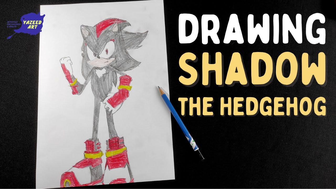 How to Draw Shadow from Sonic the Hedgehog Movie, Easy Sketch Step by ...